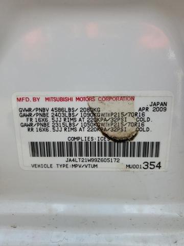 2009 MITSUBISHI OUTLANDER ES  