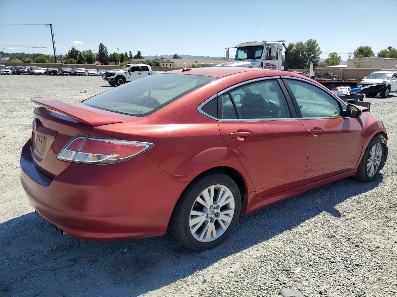 2009 Mazda 6 I red null gas 1YVHP82A095M00685 photo #4
