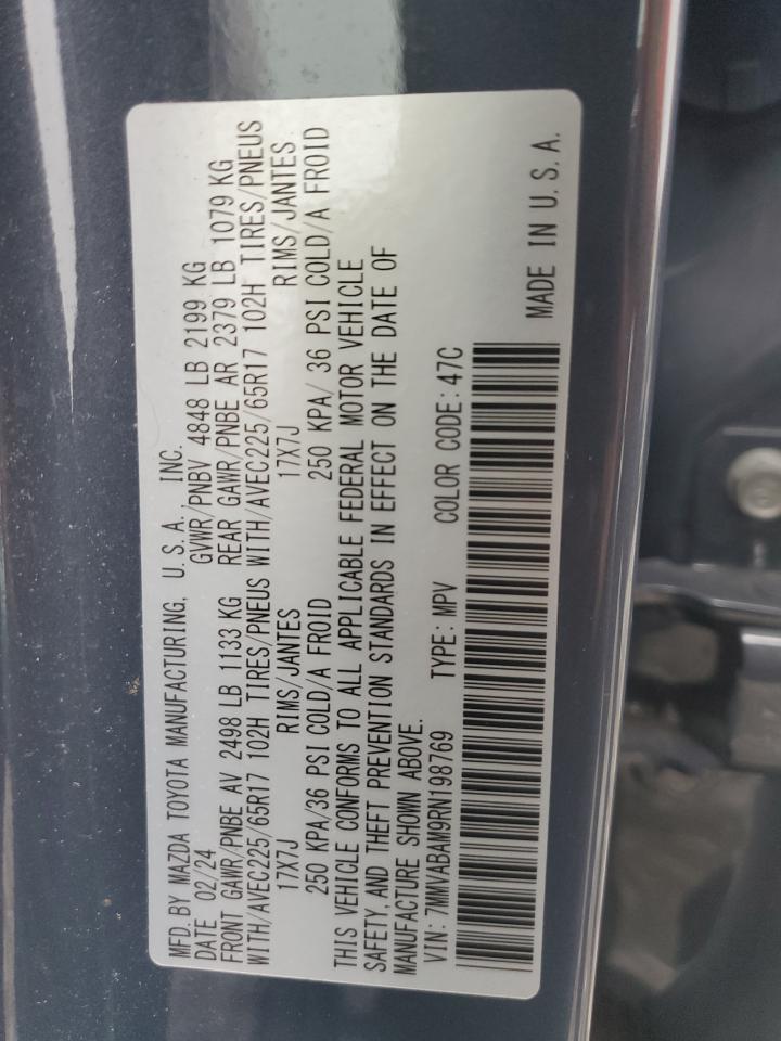 2024 Mazda Cx-50 Select VIN: 7MMVABAM9RN198769 Lot: 66997715