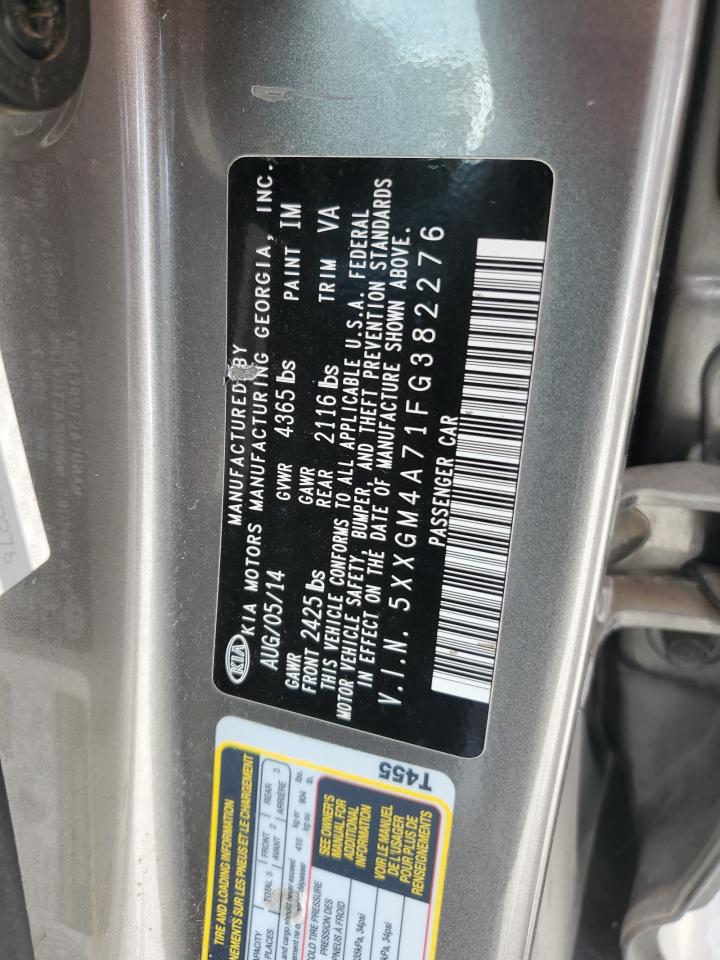 2015 Kia Optima Lx VIN: 5XXGM4A71FG382276 Lot: 65351315