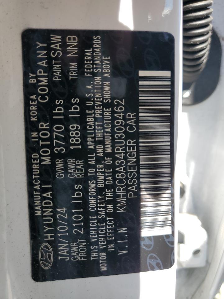 2024 Hyundai Venue Sel VIN: KMHRC8A34RU309462 Lot: 62675155