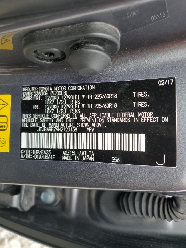 2017 Lexus Nx 200T Base VIN: JTJBARBZ9H2120138 Lot: 64795625