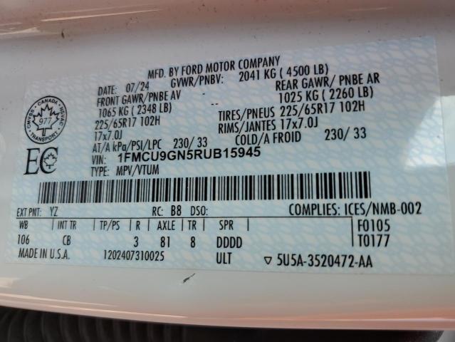 2024 FORD ESCAPE ACTIVE  