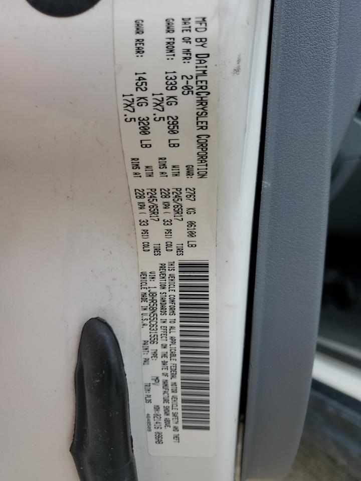 1J8HR58N55C631556 2005 Jeep Grand Cherokee Limited