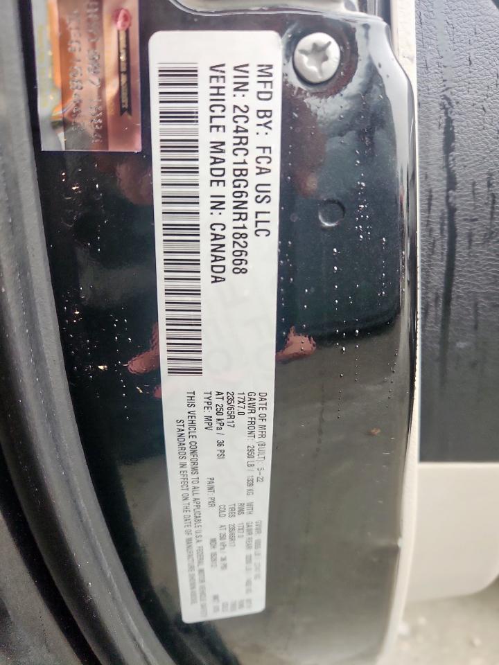 2022 Chrysler Pacifica Touring L VIN: 2C4RC1BG6NR182668 Lot: 63458525