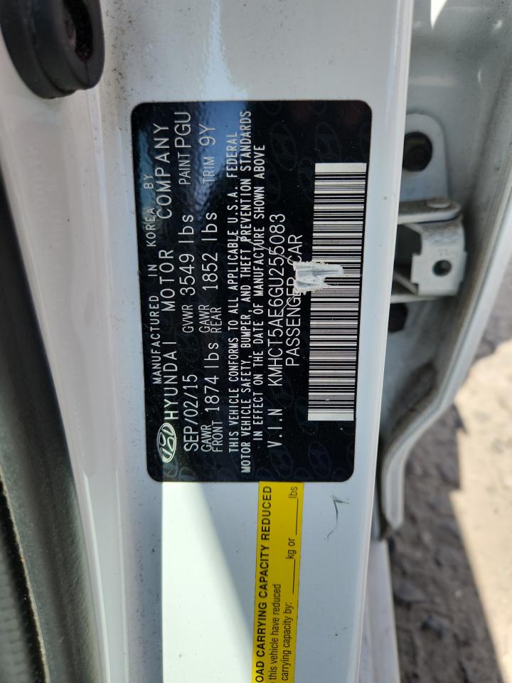 2016 Hyundai Accent Se VIN: KMHCT5AE6GU255083 Lot: 63497775