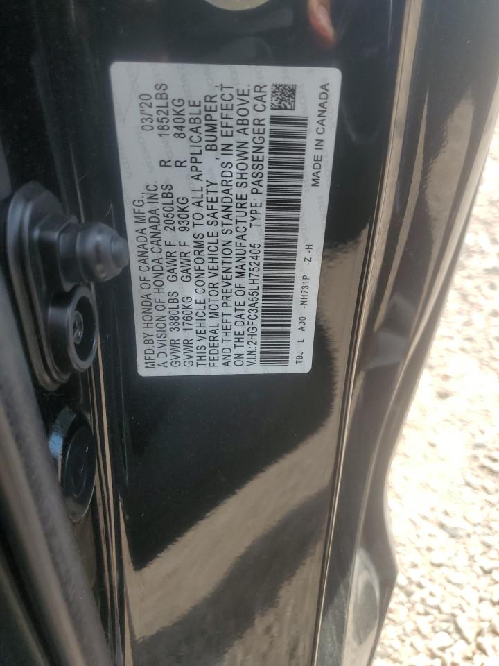 2020 Honda Civic Si VIN: 2HGFC3A55LH752405 Lot: 64862345