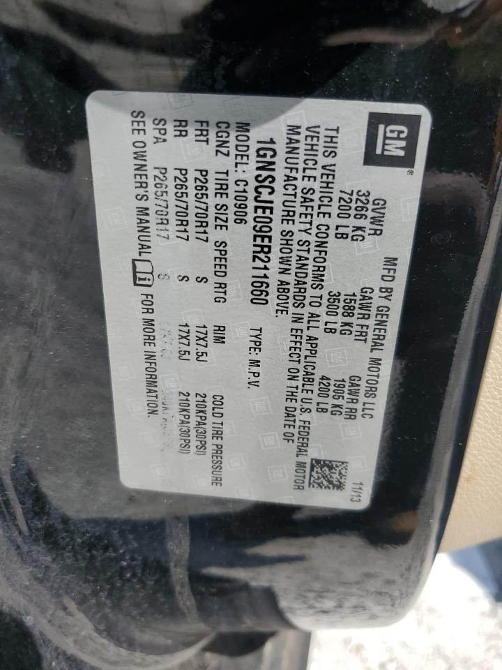 2014 Chevrolet Suburban C1500 Lt VIN: 1GNSCJE09ER211660 Lot: 63299205