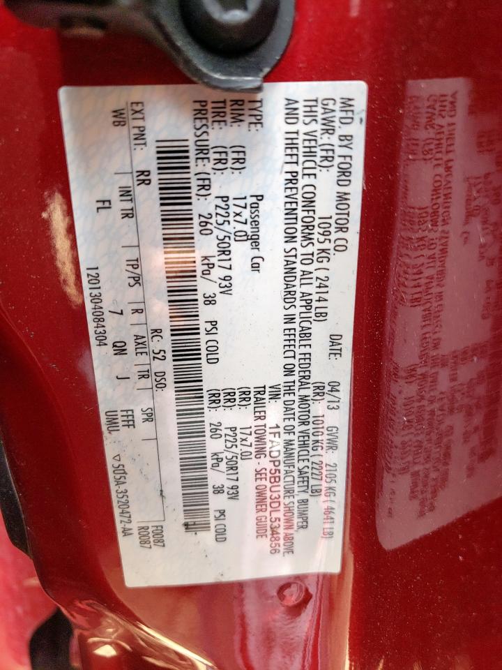 2013 Ford C-Max Sel VIN: 1FADP5BU3DL534856 Lot: 65428635