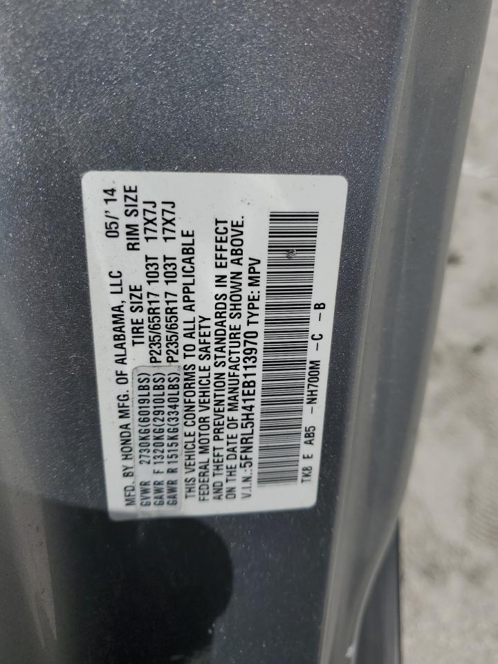 2014 Honda Odyssey Ex VIN: 5FNRL5H41EB113970 Lot: 64366655