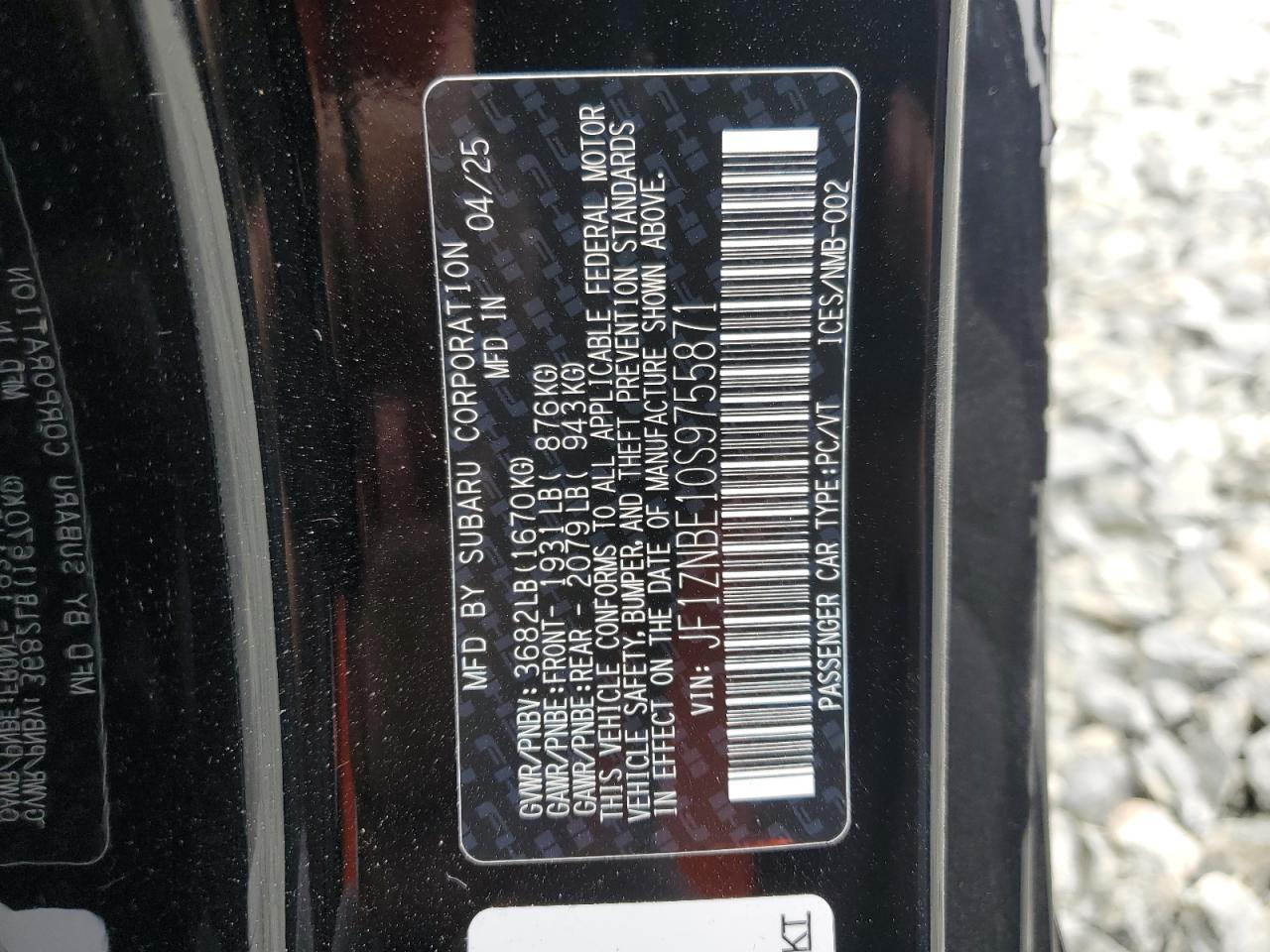2025 Toyota Gr 86 Premium VIN: JF1ZNBE10S9755871 Lot: 64338245