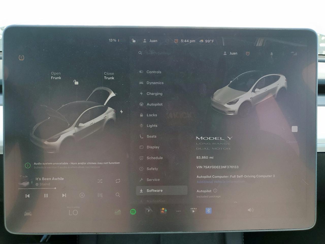 2022 Tesla Model Y VIN: 7SAYGDEE3NF376133 Lot: 63493155