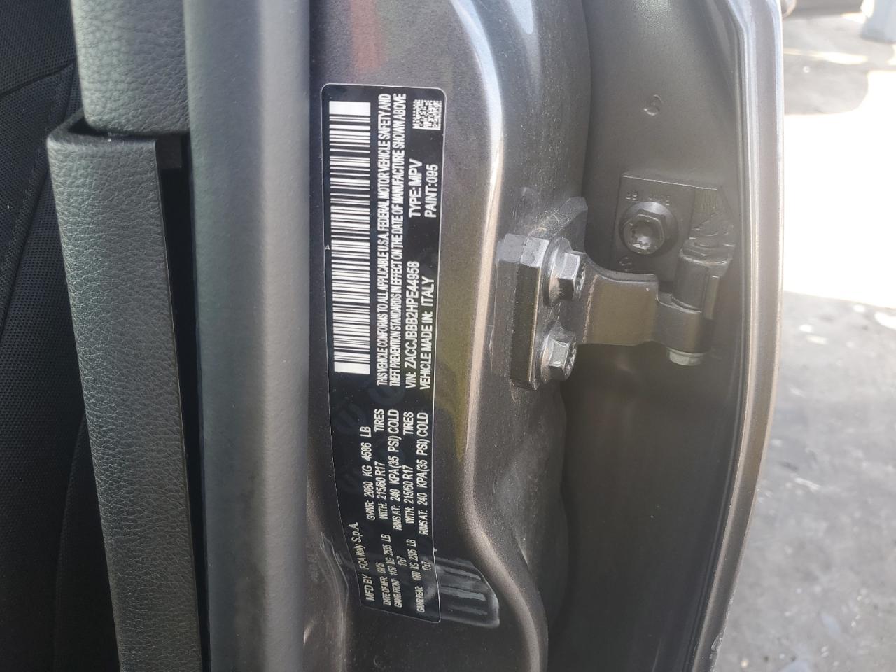 2017 Jeep Renegade Latitude VIN: ZACCJBBB2HPE44958 Lot: 94697785