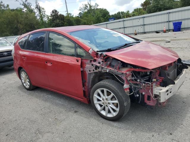  TOYOTA PRIUS 2012 Czerwony