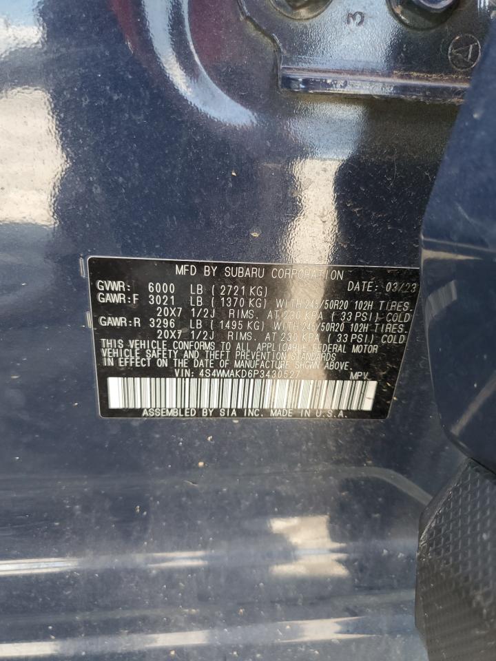 2023 Subaru Ascent Limited VIN: 4S4WMAKD6P3430527 Lot: 64773385