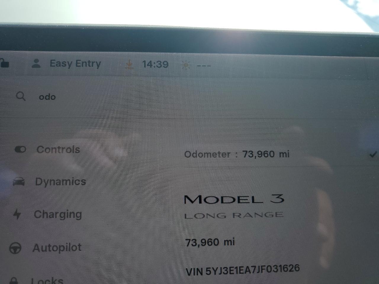 2018 Tesla Model 3 VIN: 5YJ3E1EA7JF031626 Lot: 64259715