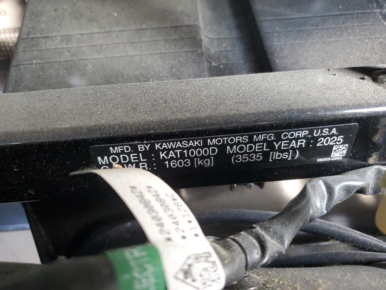 2025 Kawa Mule Pro-Fxt 1000 Ra VIN: JKAATCD19SB505228 Lot: 63986165
