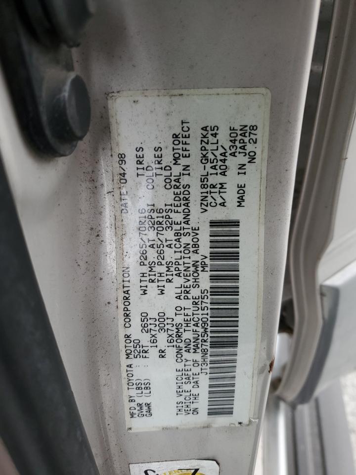 1998 Toyota 4Runner Limited VIN: JT3HN87R5W9015755 Lot: 65905285