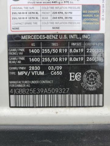 2009 MERCEDES-BENZ ML   