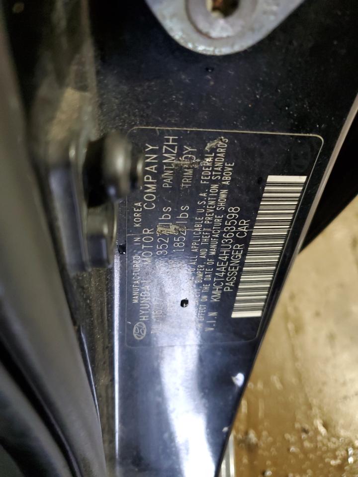 2017 Hyundai Accent Se VIN: KMHCT4AE4HU363598 Lot: 61561065