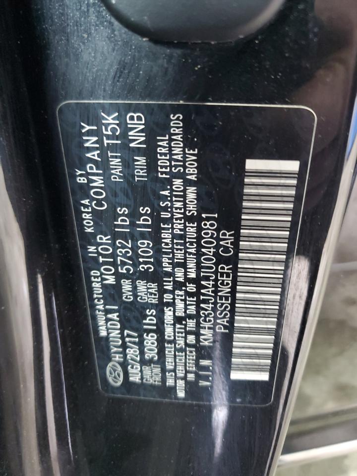 2018 Genesis G90 Premium VIN: KMHG34JA4JU040981 Lot: 64394015
