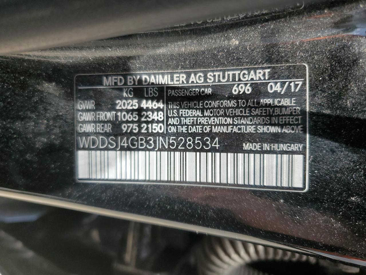 2018 Mercedes-Benz Cla 250 4Matic VIN: WDDSJ4GB3JN528534 Lot: 64187065