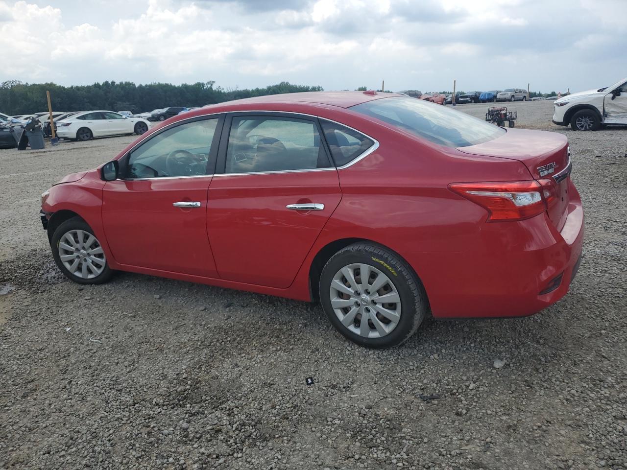 2016 Nissan Sentra S red sedan gas 3N1AB7AP9GY308970 photo #3