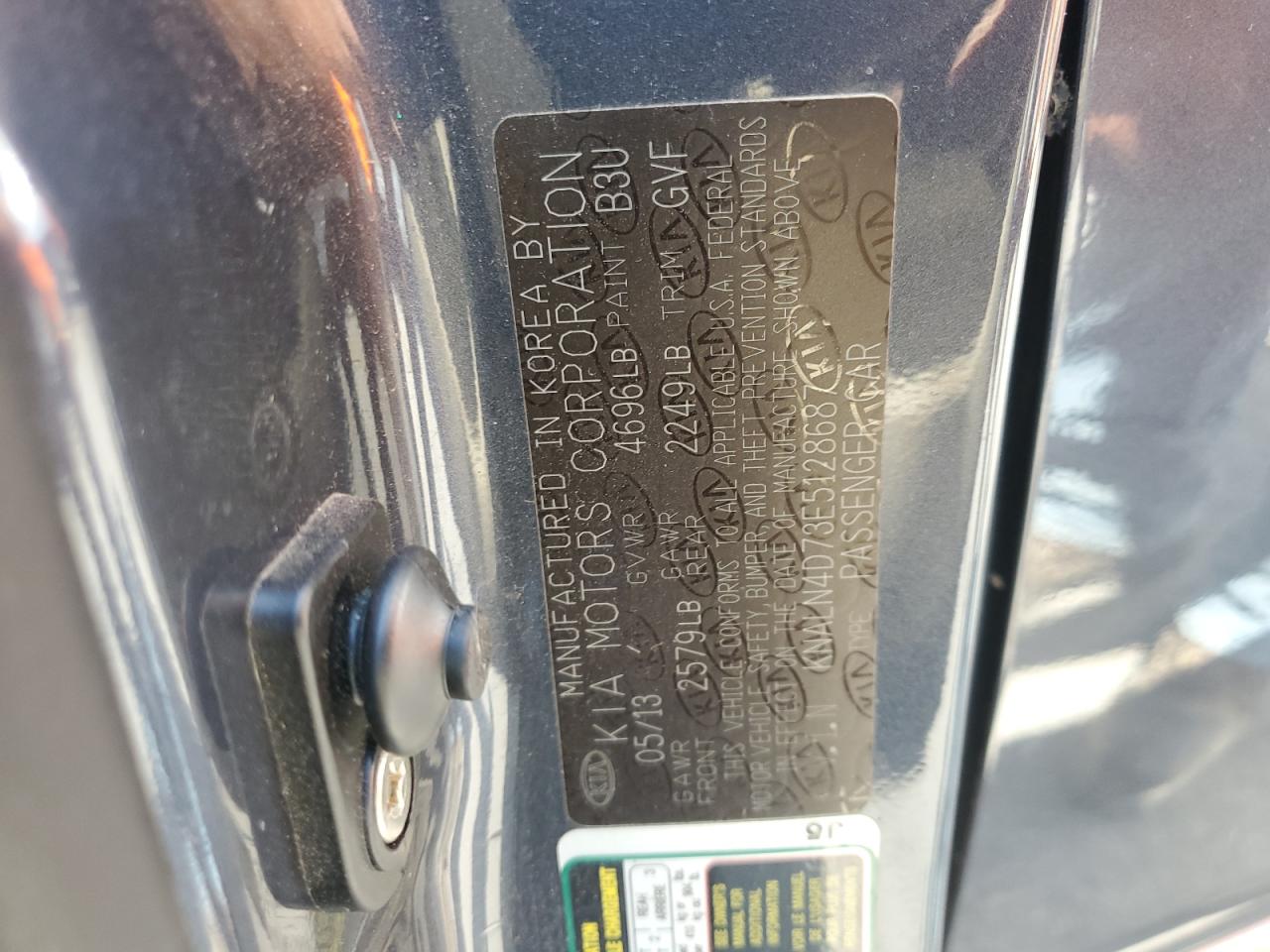 2014 Kia Cadenza Premium VIN: KNALN4D73E5128687 Lot: 64374455