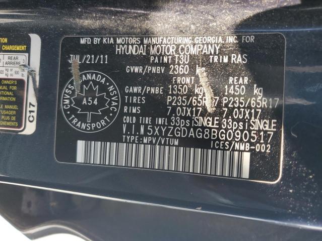 2011 HYUNDAI SANTA FE GLS  