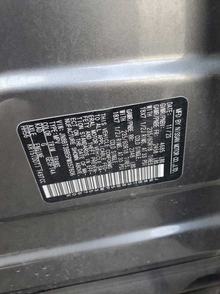 2023 Nissan Rogue Sv VIN: JN8BT3BB5PW357606 Lot: 64885435