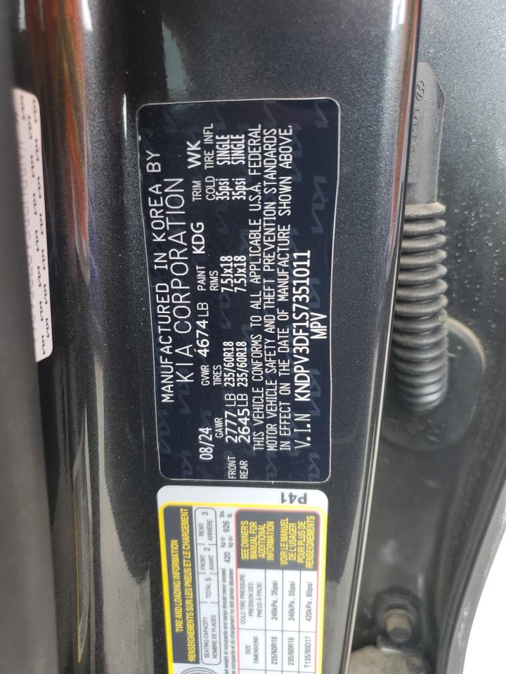 2025 Kia Sportage Ex VIN: KNDPV3DF1S7351011 Lot: 63740665