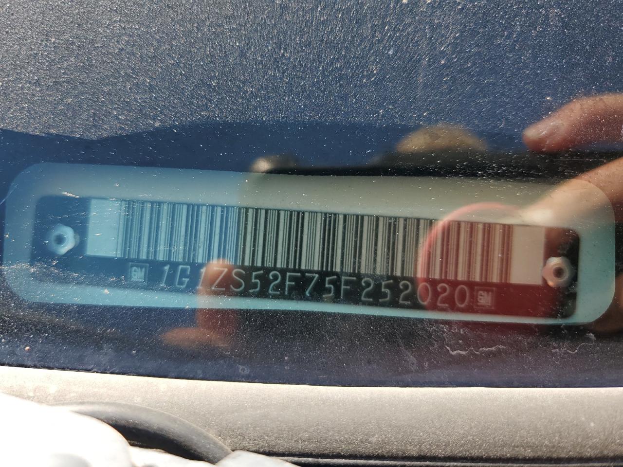 2005 Chevrolet Malibu VIN: 1G1ZS52F75F252020 Lot: 64249415