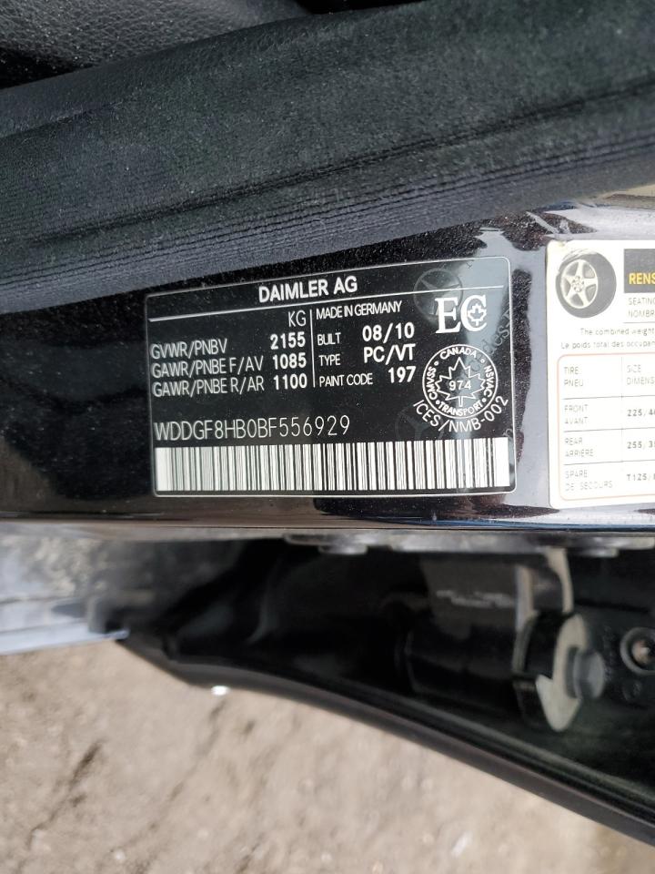 2011 Mercedes-Benz C 350 4Matic VIN: WDDGF8HB0BF556929 Lot: 62348845