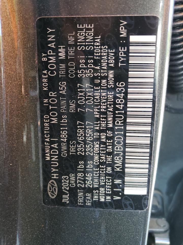 2024 Hyundai Tucson Blue VIN: KM8JBCD11RU148436 Lot: 65235715