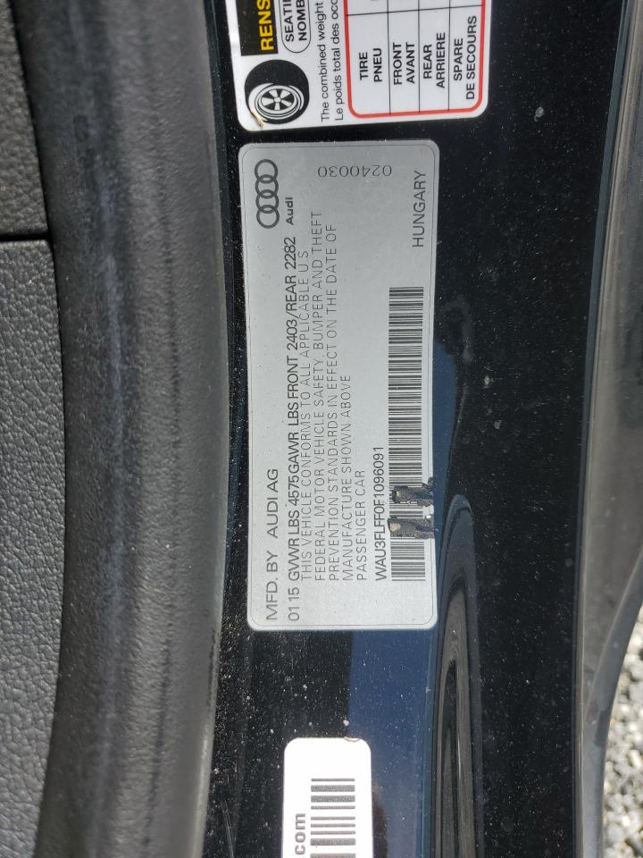 2015 Audi A3 Premium Plus VIN: WAU3FLFF0F1096091 Lot: 65274325