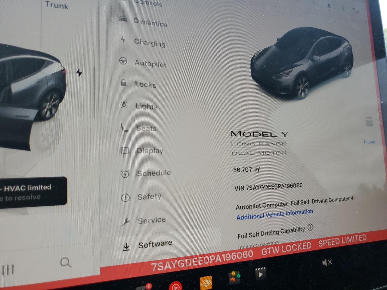 2023 Tesla Model Y VIN: 7SAYGDEE0PA196060 Lot: 65012865