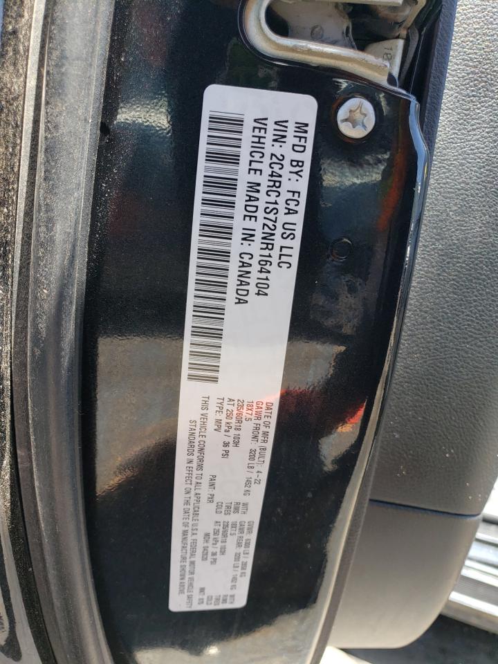2022 Chrysler Pacifica Hybrid Limited VIN: 2C4RC1S72NR164104 Lot: 63523055