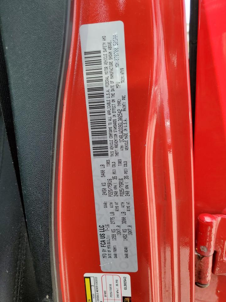 2016 Jeep Wrangler Unlimited Sport VIN: 1C4BJWDG9GL302542 Lot: 63942405