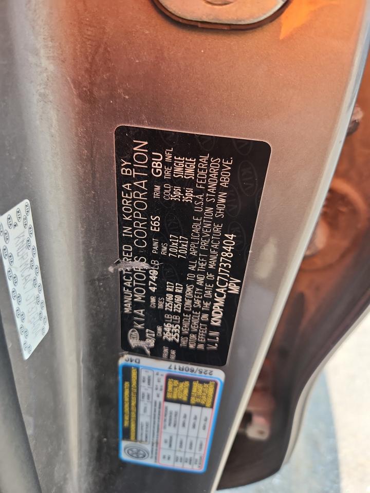 2018 Kia Sportage Lx VIN: KNDPMCAC7J7378404 Lot: 66391765