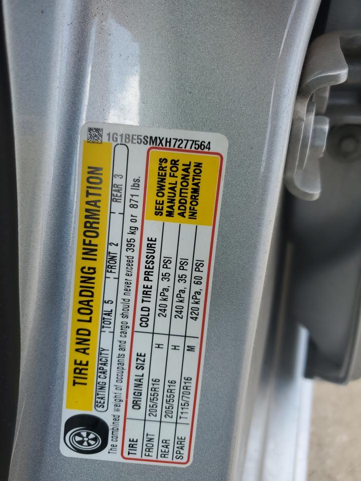 2017 Chevrolet Cruze Lt VIN: 1G1BE5SMXH7277564 Lot: 64653035