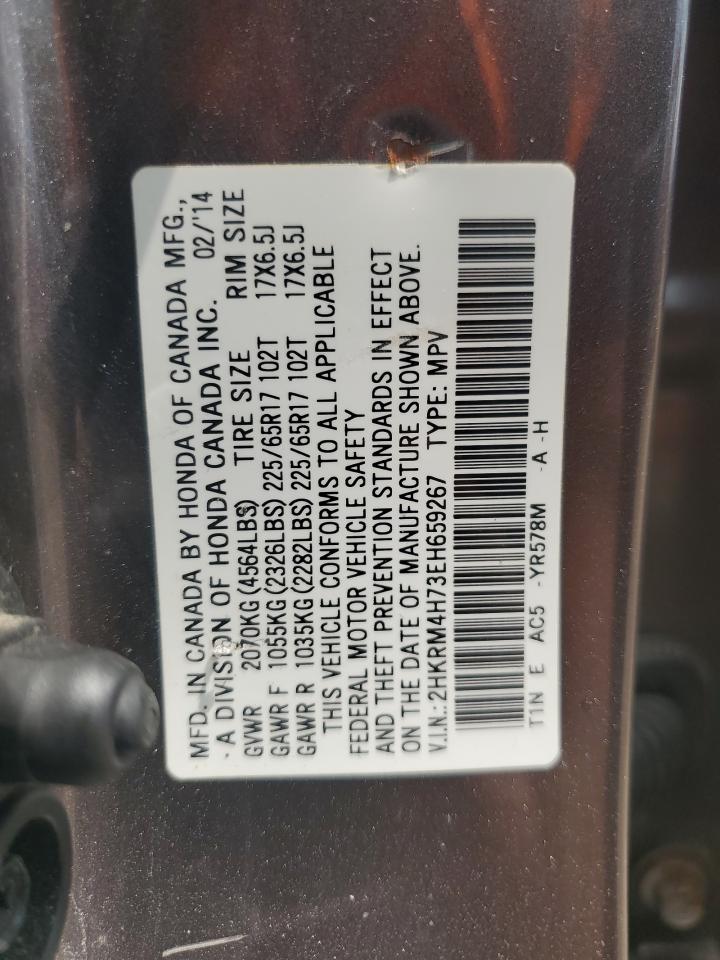 2HKRM4H73EH659267 2014 Honda Cr-V Exl