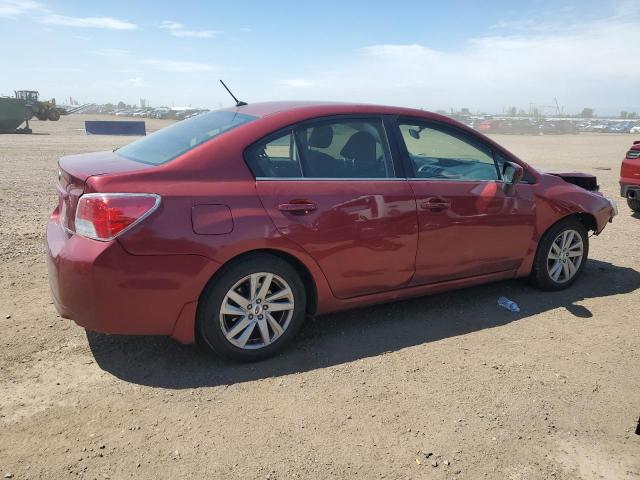  SUBARU IMPREZA 2015 Burgundy