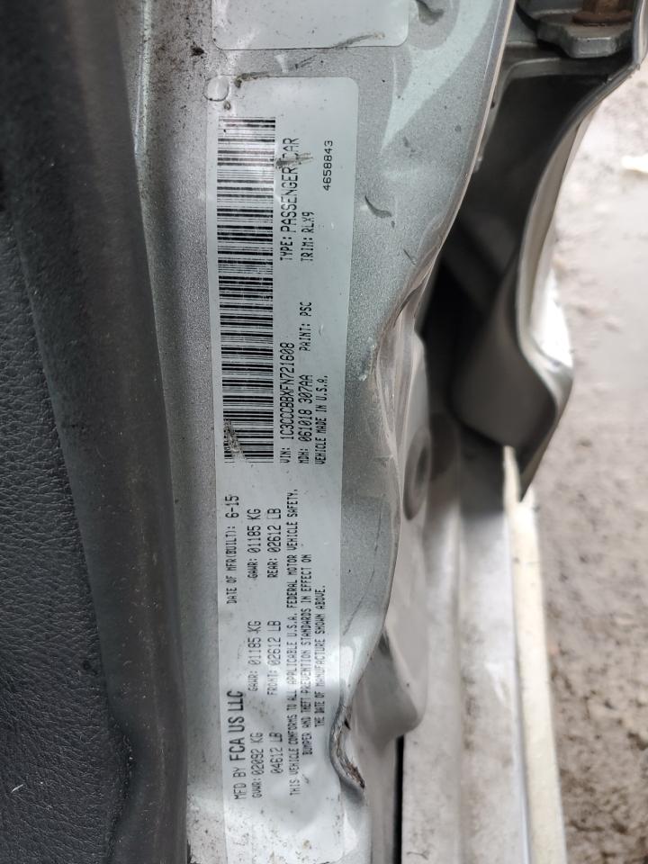 2015 Chrysler 200 S VIN: 1C3CCCBBXFN721608 Lot: 90574065