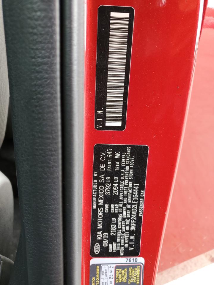 2020 Kia Forte Fe VIN: 3KPF24AD2LE164441 Lot: 65231205