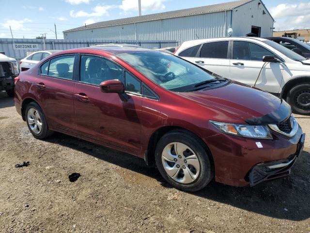 Sedans HONDA CIVIC 2015 Burgundy