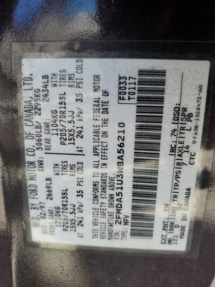 2fmda51u3wba56210 2FMDA51U3WBA56210 1998 Ford Windstar Wagon