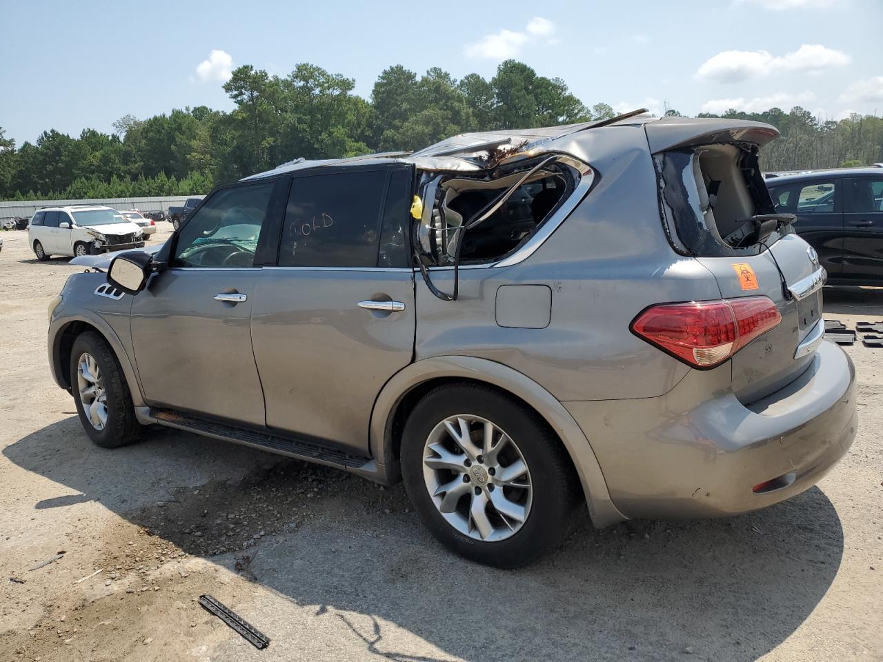 2011 Infiniti Qx56 grey null gas JN8AZ2NFXB9501399 photo #3