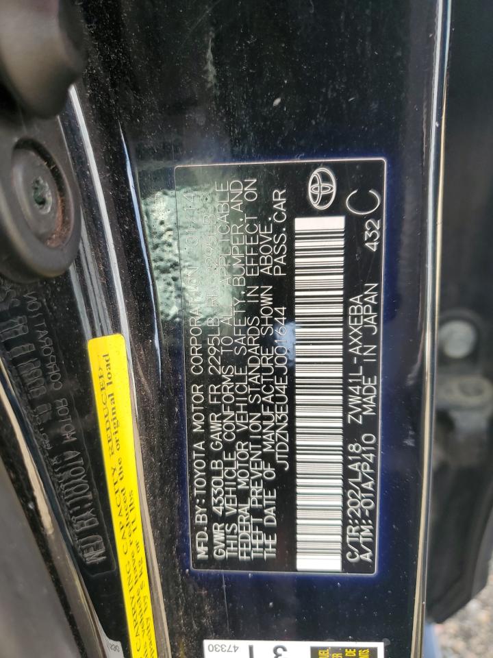 2014 Toyota Prius V VIN: JTDZN3EU4EJ001644 Lot: 63933465