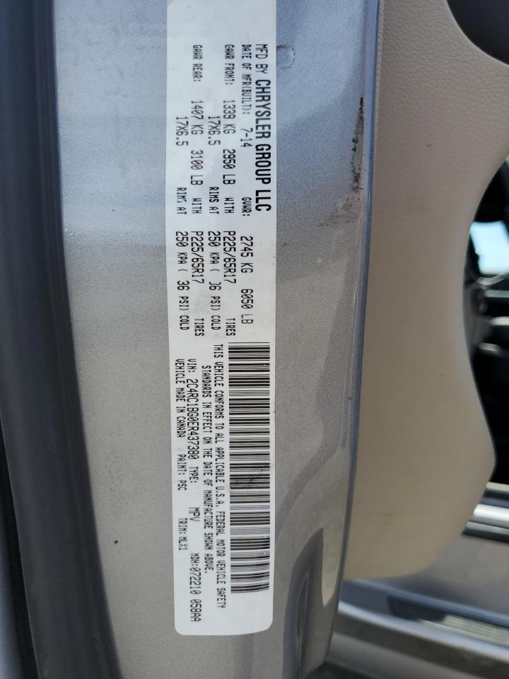 2014 Chrysler Town & Country Touring VIN: 2C4RC1BG0ER437380 Lot: 64683245