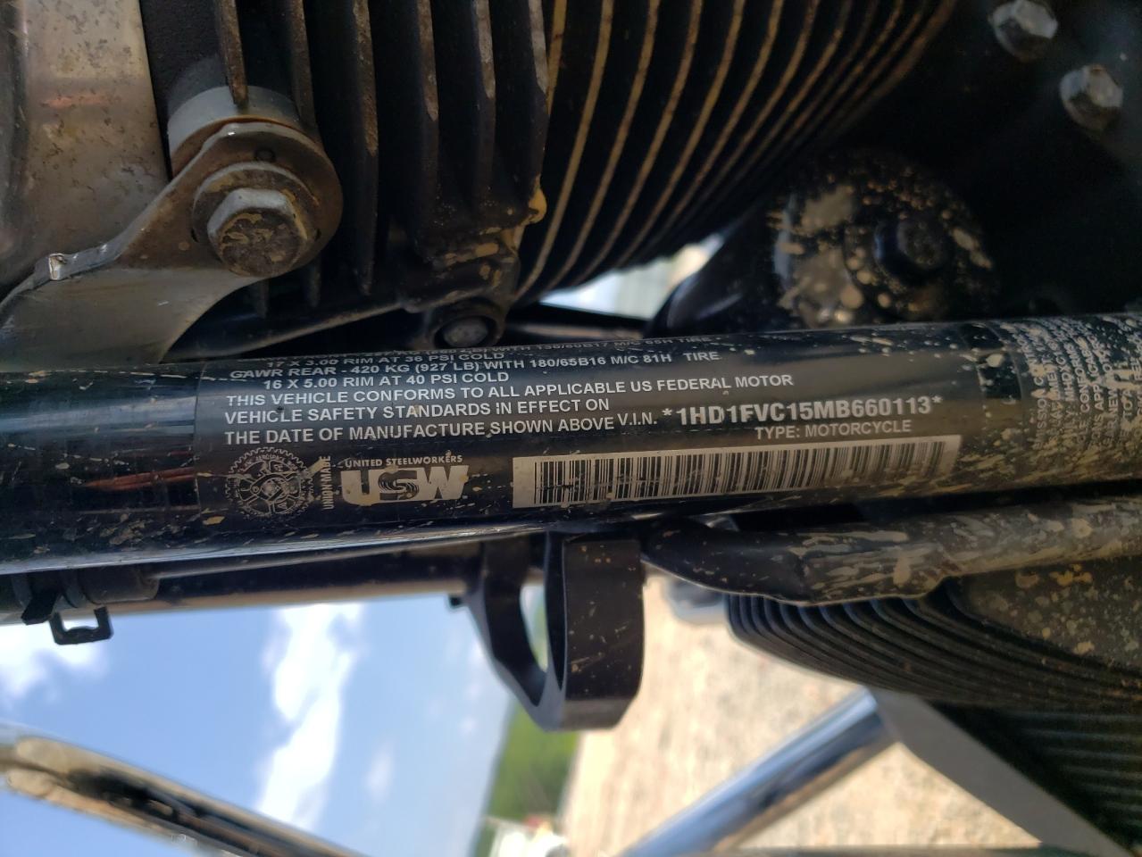 2021 Harley-Davidson Flht VIN: 1HD1FVC15MB660113 Lot: 66005025